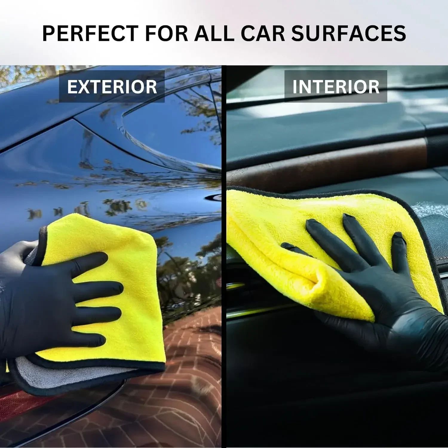 1/10pcs Car Wash Microfiber To - Microfiber Car Drying Towel Super Absorbent review and price