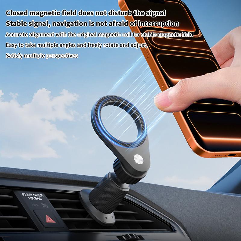New 1Pcs Carbon Fiber Magnetic - Magnetic Phone Holder For Car Vent review and price