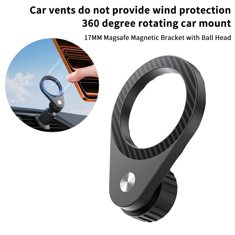 New 1Pcs Carbon Fiber Magnetic - Magnetic Phone Holder For Car Vent review and price