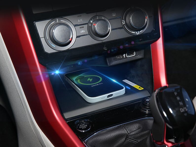 for Volkswagen T-CROSS Tacqua  - Wireless Car Charger Mount Fast Charging review and price