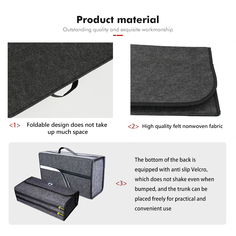 For Denza Foldable Felt Car Tr - Car Trunk Organizer Foldable Storage Box review and price